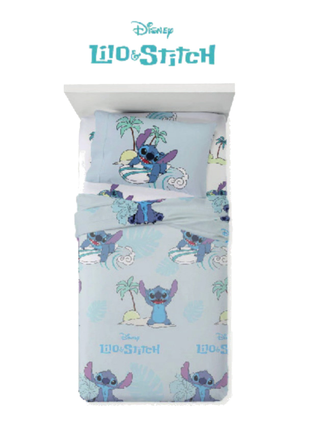Completo Letto Singolo STITCH CEL. 1 Piazza Set Letto Lenzuola Cotone 100%