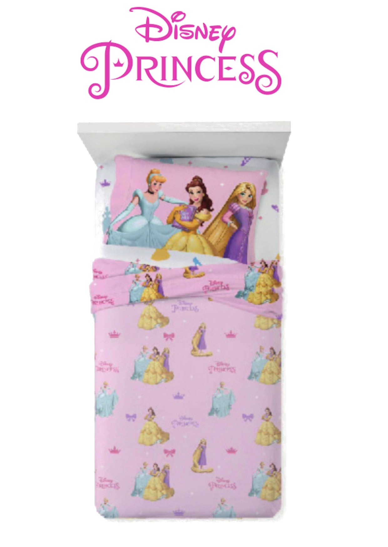 Completo Letto Singolo PRINCESS 1 Piazza Set Letto Lenzuola Cotone 100%
