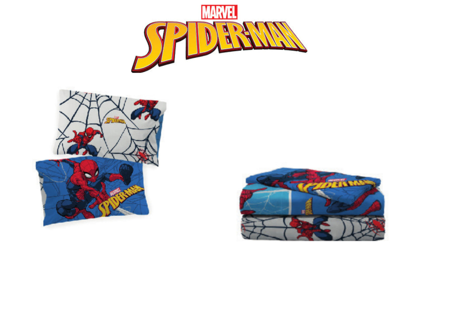 Completo Letto Singolo SPIDER-MAN 1 Piazza Set Letto Lenzuola Cotone 100%