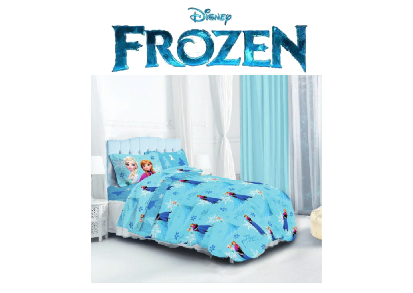 Completo Letto Singolo FROZEN 1 Piazza Set Letto Lenzuola Cotone 100%