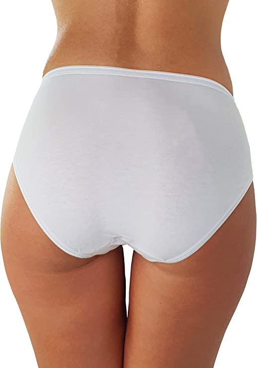 COTONELLA Slip Donna art. 3940 Midi con Tassello ANTIBATTERICO set 3 Pezzi